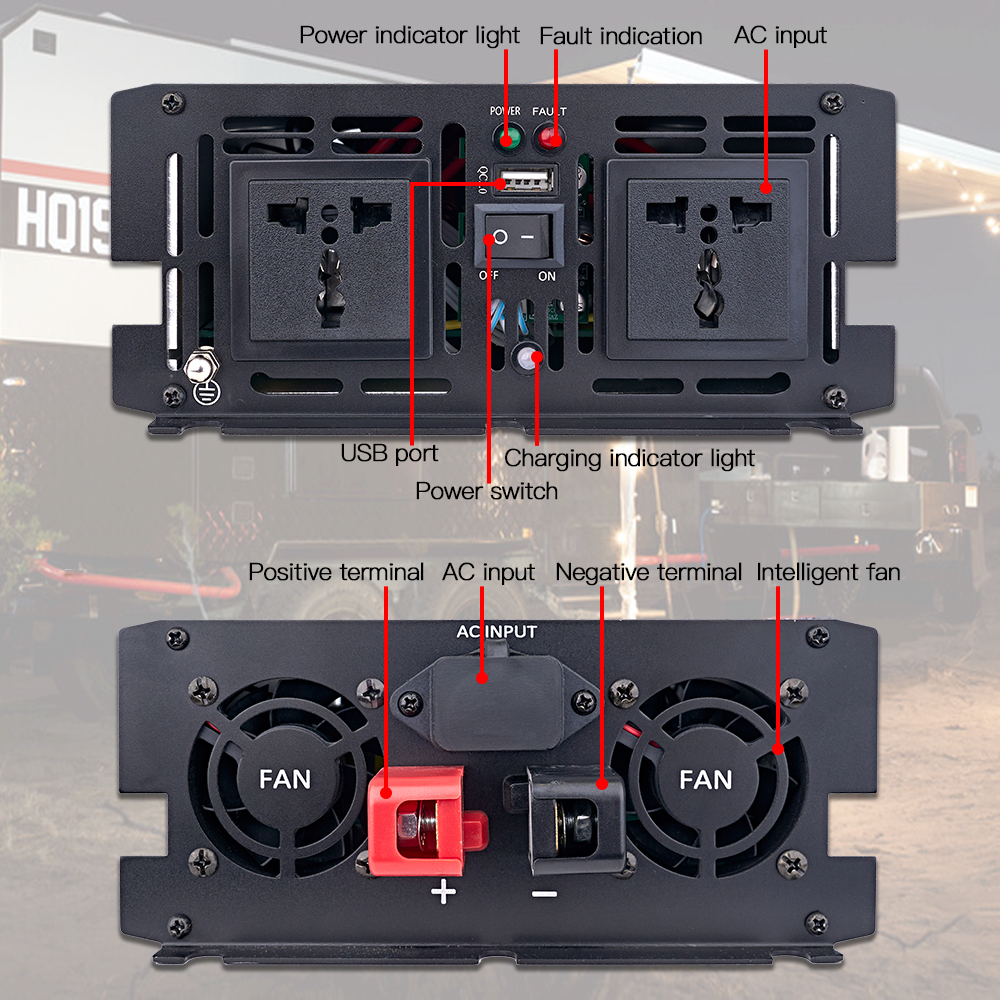 Off Grid 3000W Pure sine Wave Inverter Carger (10)