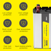 Inverter de alimentación de onda sinusoidal pura de DC a AC 600 vatios de 600 vatios