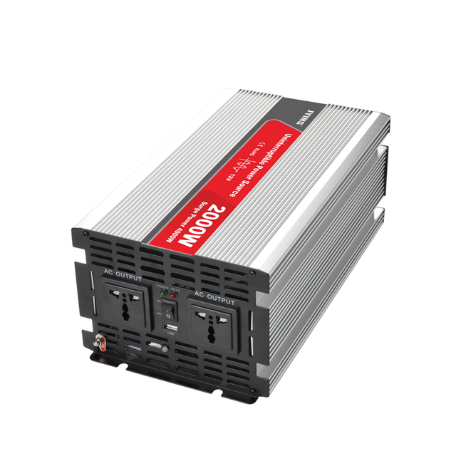 Inverter de onda sinusoidal modificado de 2000W con cargador de batería
